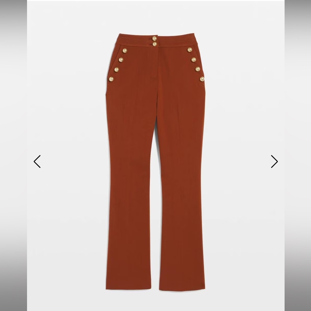 White House Black Market Rust Flare Pants